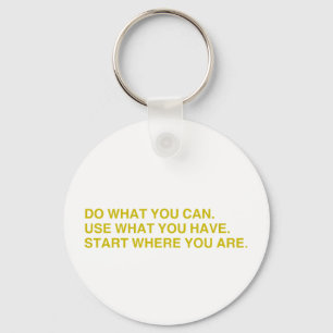 Start Where You Are Key Ring