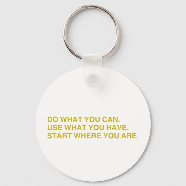 Start Where You Are Key Ring (Front)