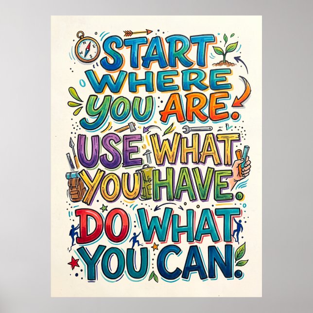 start  where you are poster (Front)