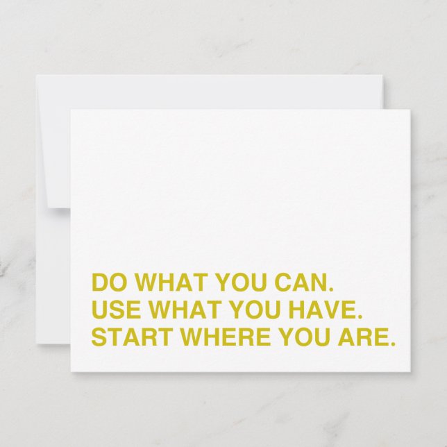 Start Where You Are RSVP Card (Front)