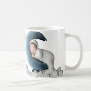 🌙 Start Wild, Moon Child Mug – Sleeping Baby on M