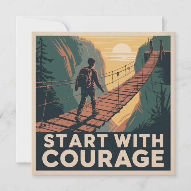 Start With Courage Invitation (Front)