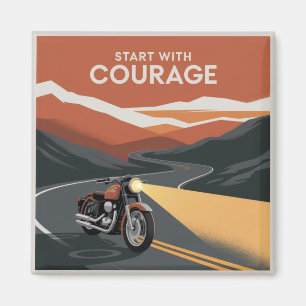 Start With Courage Magnet