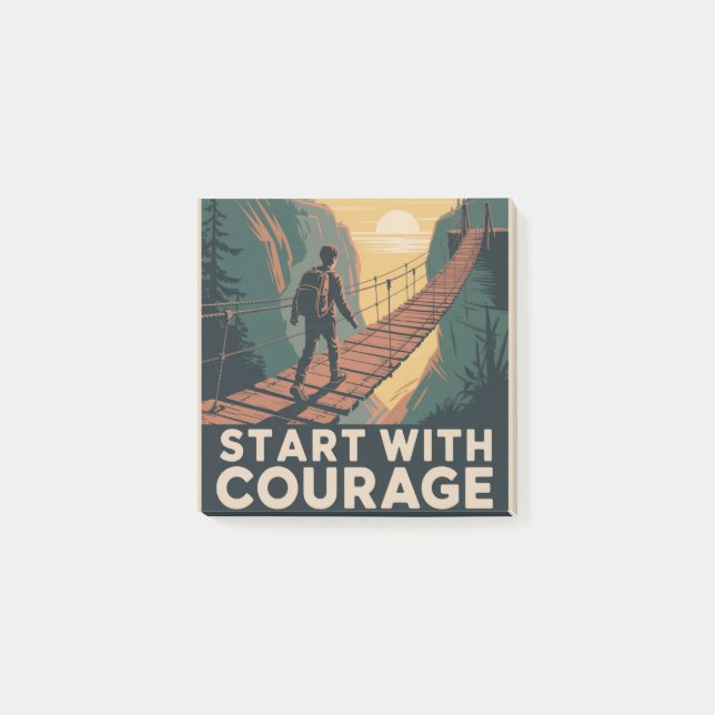 Start With Courage Post-it Notes (Front)