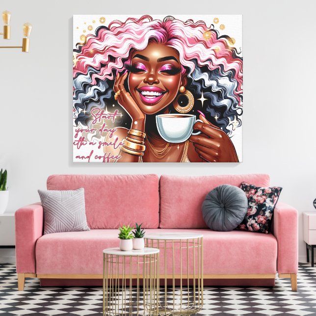 Start Your Day Canvas Print (Insitu(LivingRoom))