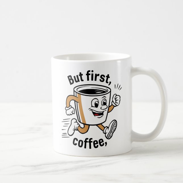 Start Your Day with Coffee - Smiling Cup (Right)