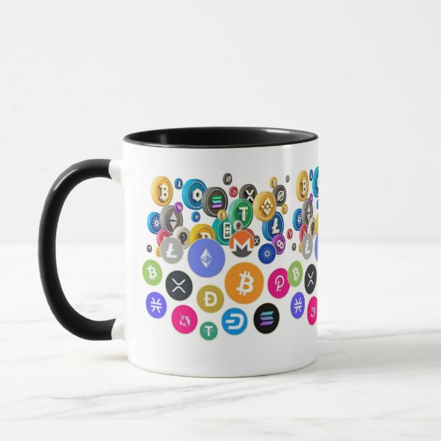 "Start Your Day with Crypto Colours!" Mug (Left)