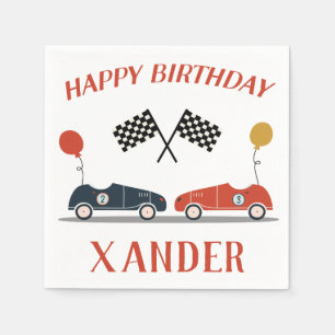 Start Your Engines Race Car Birthday Party Any Age Napkin