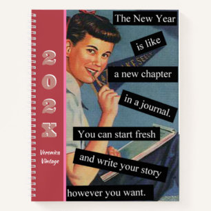 Start Your Next Best Chapter Vintage Personalised  Notebook