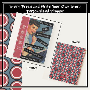 Start Your Next Best Chapter Vintage Personalised Planner