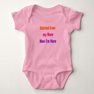 Started from Mum Now I'm Here Toddler Bodysuit
