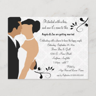 Started With A Kiss Ethnic Bridal Shower Invite