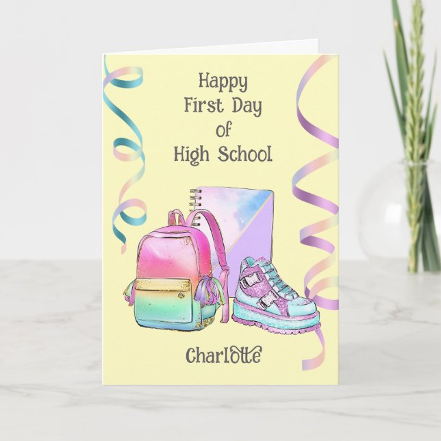 Starting High School Encouragement Card (Front)