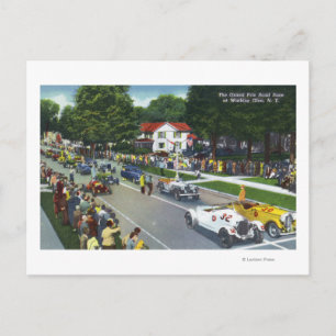Starting Line at the Grand Prix Auto Race Postcard