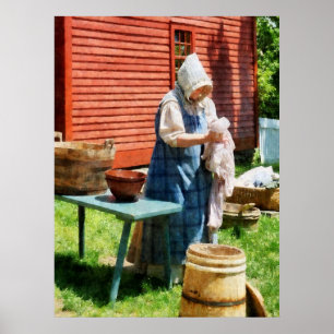 STARTING UNDER $20 - Lady Doing Laundry Poster