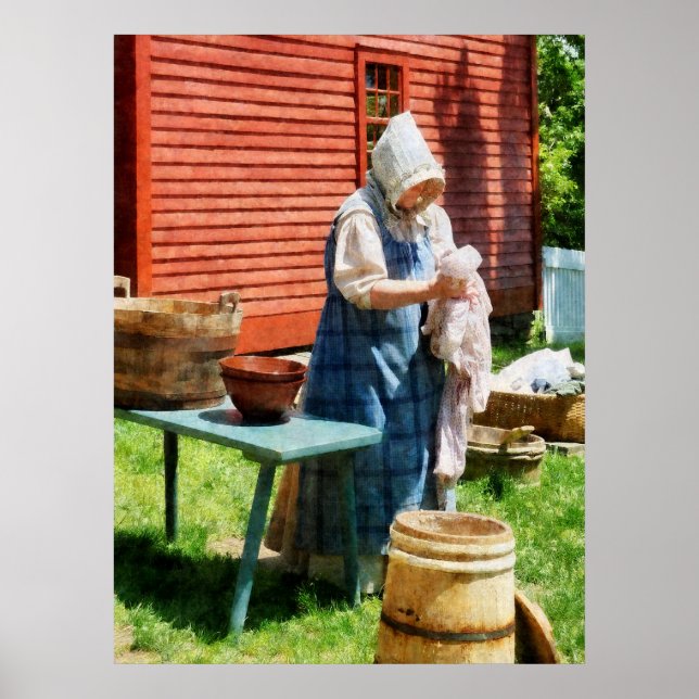 STARTING UNDER $20 - Lady Doing Laundry Poster (Front)