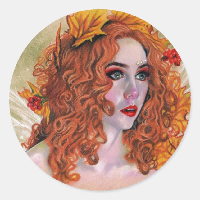 Startled Fairy Autumn sticker (Front)