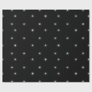 Starts white on black wrapping paper
