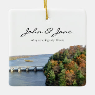 Starved Rock Illinois State Park Ceramic Ornament