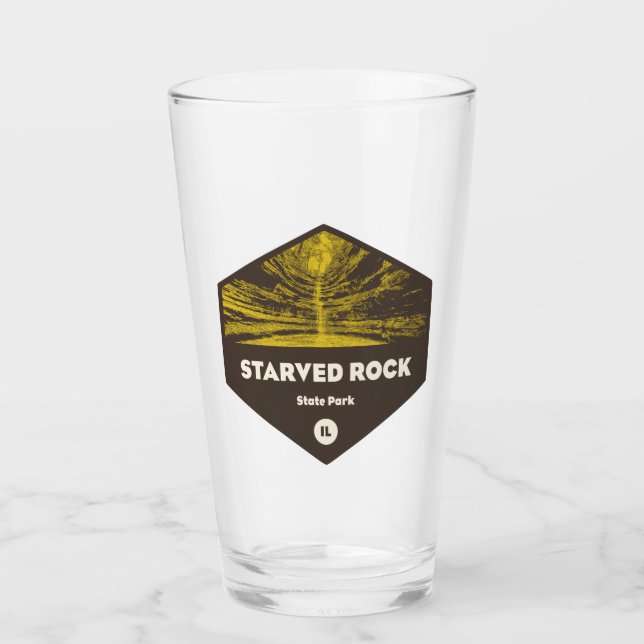 Starved Rock State Park Illinois Glass (Front)