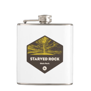 Starved Rock State Park Illinois Hip Flask