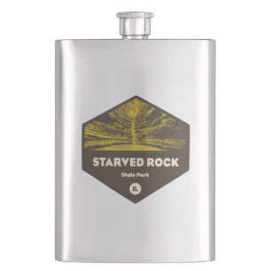 Starved Rock State Park Illinois Hip Flask