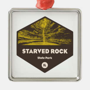 Starved Rock State Park Illinois Metal Tree Decoration