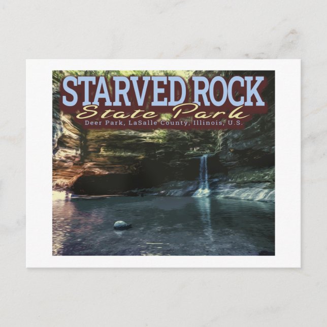STARVED ROCK STATE PARK - OGLESBY - ILLINOIS US POSTCARD (Front)