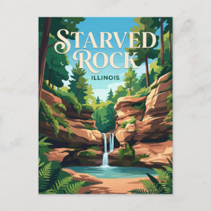 Starved Rock State Park USA Postcard