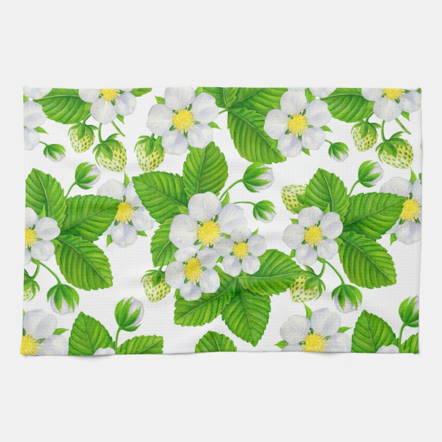 Starwberry garden 2 tea towel (Horizontal)