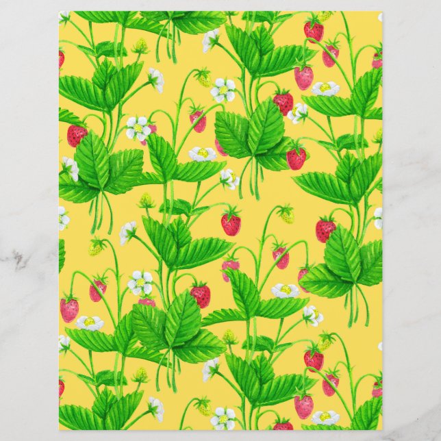 Starwberry garden on yellow (Front)
