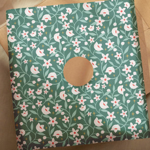 Stary Botanical Floral Blossom Vine Leaf Pattern  Tissue Paper