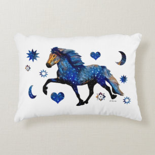 Stary Night Charismatic Tolting Icelandic horse Decorative Cushion