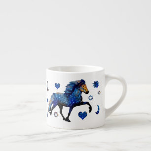 Stary Night Charismatic Tolting Icelandic horse Espresso Cup