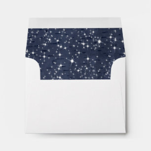 Stary night sky birch tree envelopes
