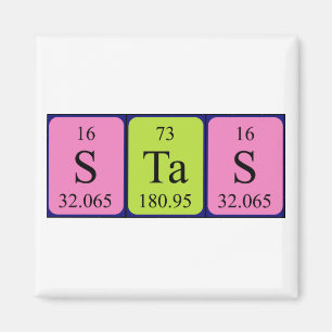 Stas periodic table name magnet