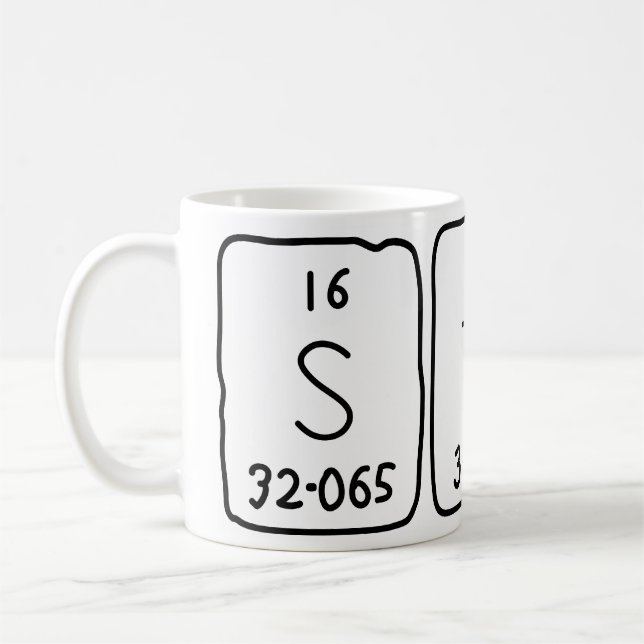 Stas periodic table name mug (Left)
