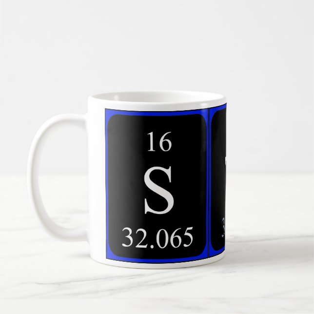 Stas periodic table name mug (Left)