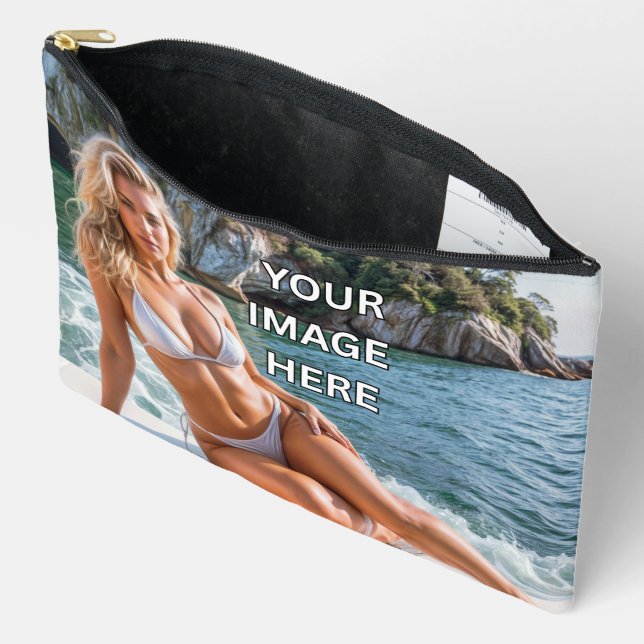 STASH! 👜 Custom Pouch – Add Image or Text (Open)