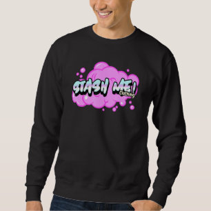 Stash Me Bubble Gum Short Sleeve Sweatshirt