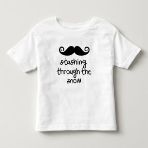stashing through the snow! toddler T-Shirt