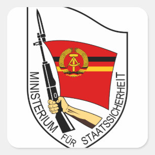 Stasi - DDR (Deutsche Demokratische Republik) Square Sticker