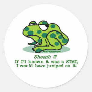 STAT Froggie Classic Round Sticker