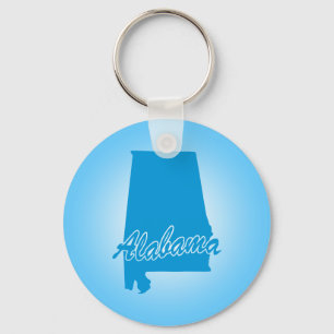 State Alabama Keychain