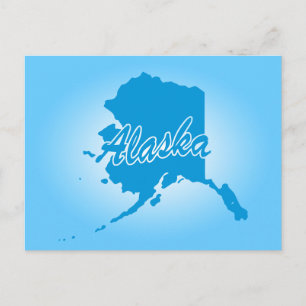 State Alaska Postcard