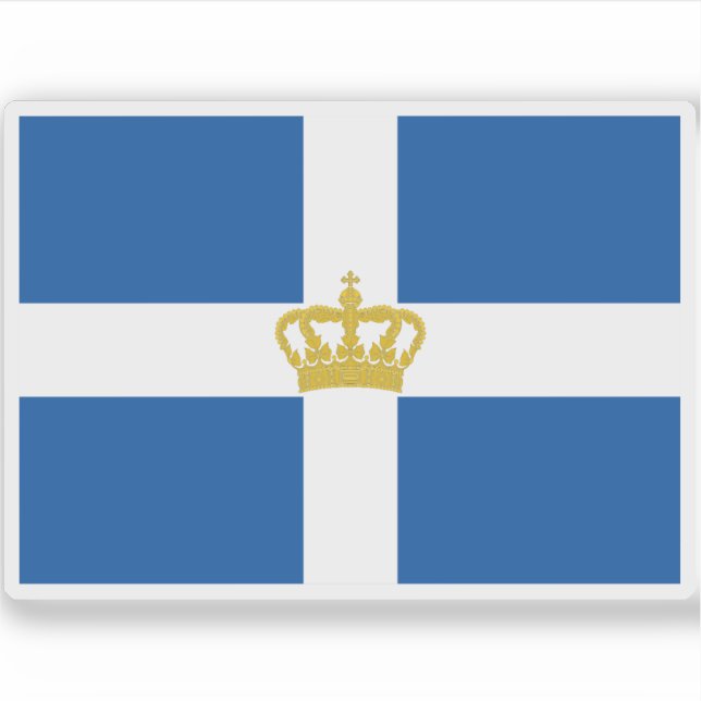 State and War flag of the Kingdom of Greece (Front)