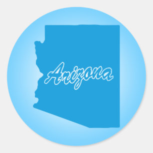 State Arizona Classic Round Sticker