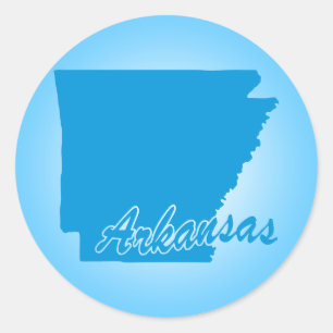 State Arkansas Classic Round Sticker