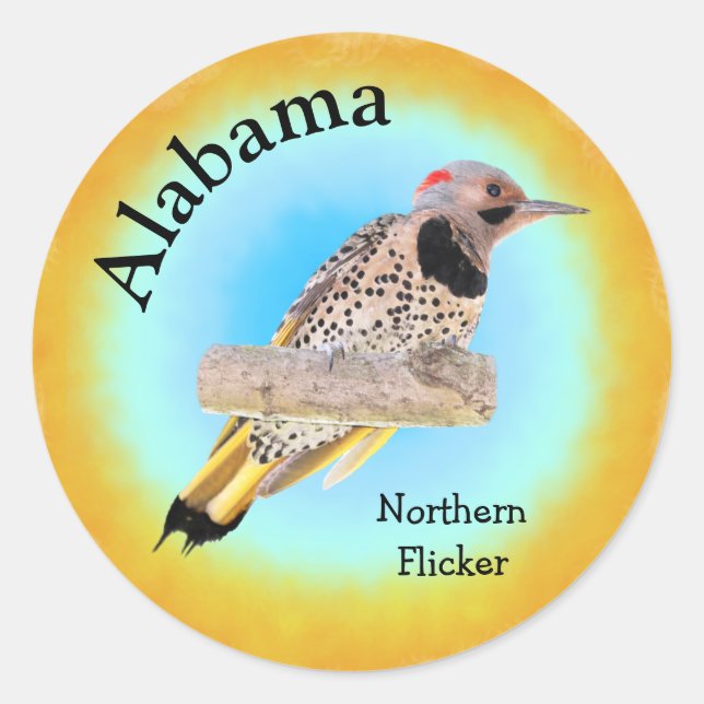 State Bird of Alabama Classic Round Sticker (Front)