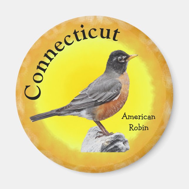 State Bird of Connecticut Magnet (Front)